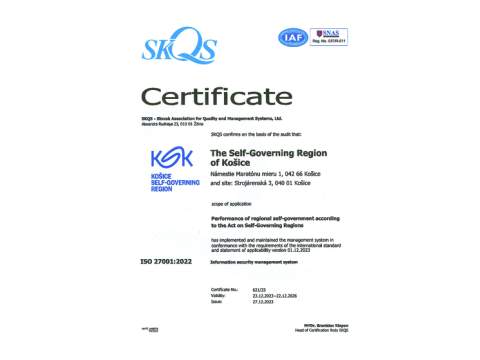 0. fotografia fotogalérie KSK získal certifikáciu systému manažérstva informačnej bezpečnosti