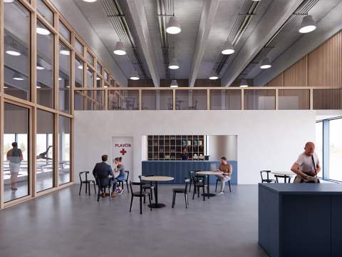 3. fotografia fotogalérie Aktuality / Župa sa púšťa do výstavby krytej plavárne pri Gymnáziu v Kráľovskom Chlmci za 9,7 mil. eur - foto