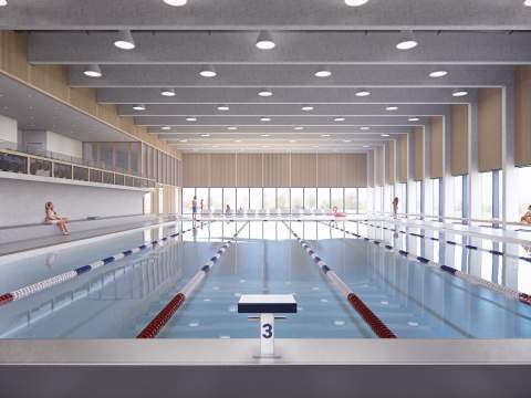 5. fotografia fotogalérie Aktuality / Župa sa púšťa do výstavby krytej plavárne pri Gymnáziu v Kráľovskom Chlmci za 9,7 mil. eur - foto