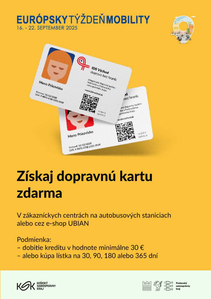 Fotka článku Dopravné karty zdarma a bezplatný cykloservis počas Európskeho týždňa mobility