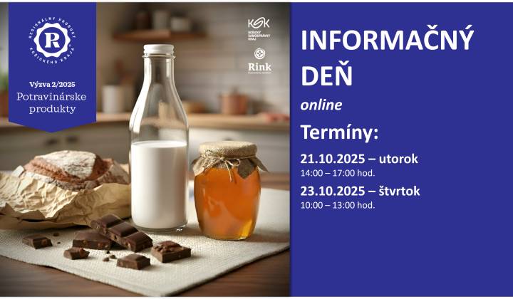 Fotka - Informačné dni k Výzve č. 2/2025  na predkladanie žiadostí o udelenie regionálnych značiek Košického kraja 