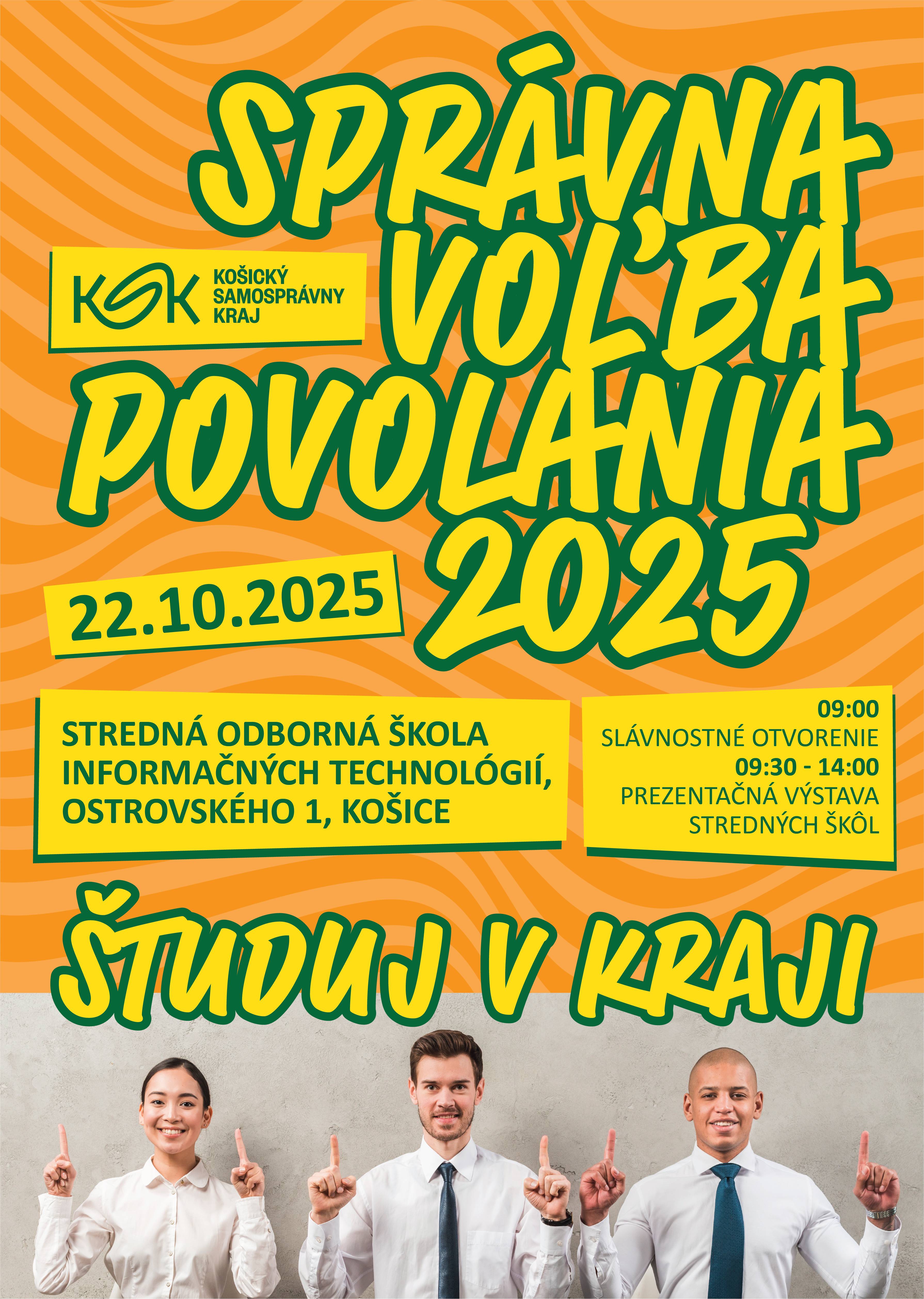 Fotka článku Správna voľba povolania 2025 – Študuj v kraji: už 13. ročník výstavy stredných škôl v Košiciach