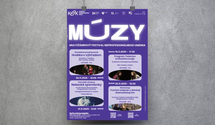Fotka - Multižánrový festival Múzy spojí neprofesionálnych umelcov z Košického kraja