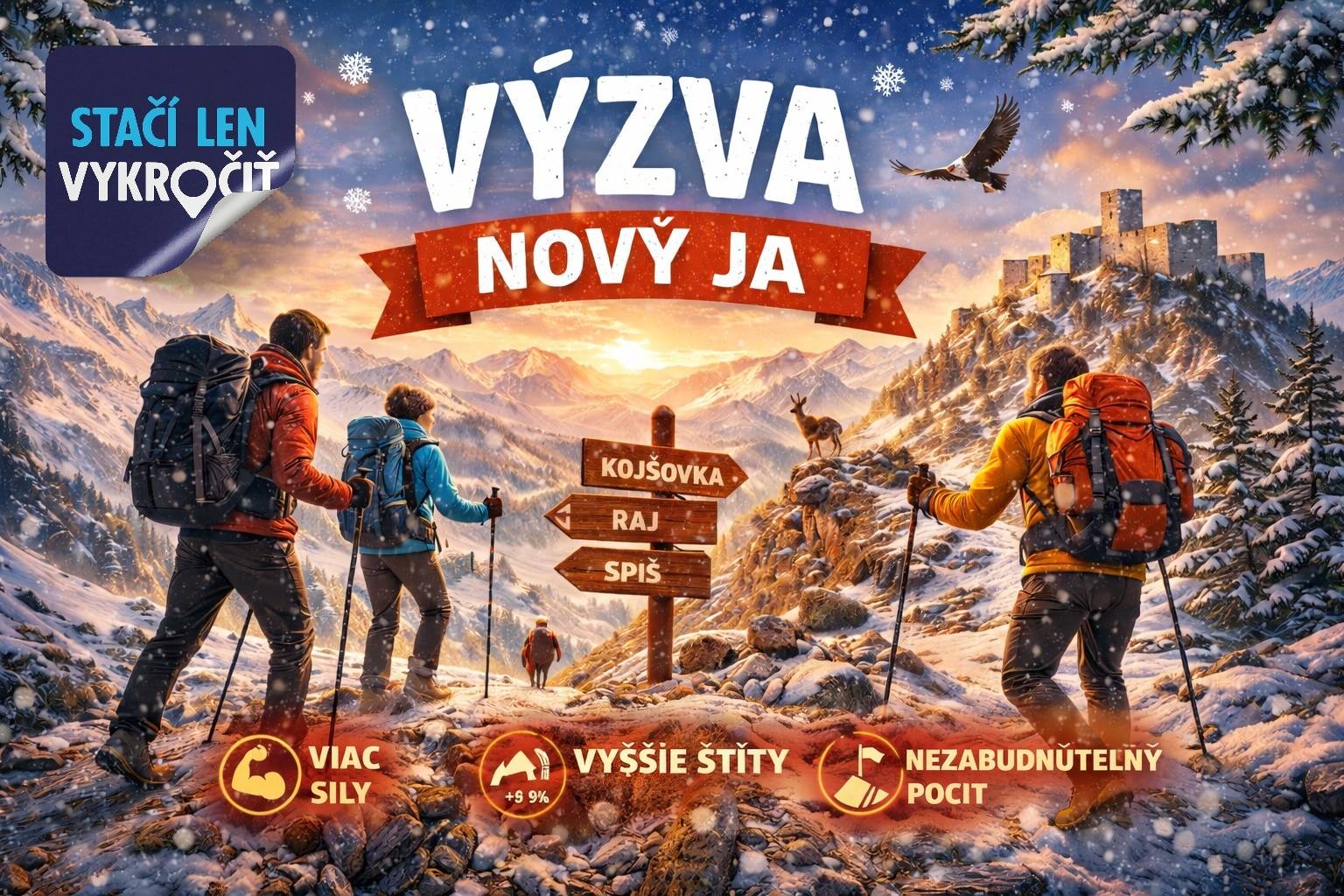 Fotka článku Vykroč na KRAJ SVETA: Košický kraj mení novoročné predsavzatia na zážitky a spúšťa veľkú turistickú výzvu o ceny