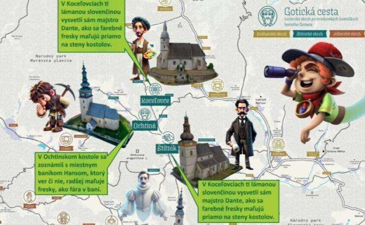 Fotka článku Na Gemeri vznikla nová mobilná hra, ktorá spája zábavu s objavovaním gotických kostolíkov 